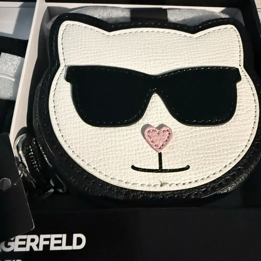 KARL LAGERFELD PARIS Shoulder Bag & Card Case 2 Piece Gift Set In Box New In Box